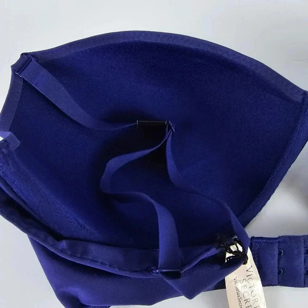 NWT Victoria's Secret Perfect Shape Bra in Navy Blue Size 36D - Picture 5 of 10